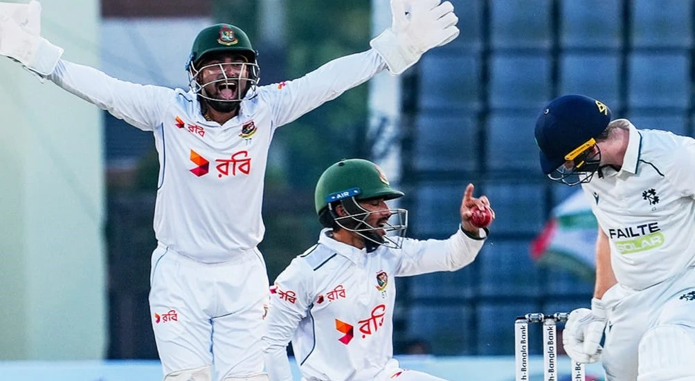 তাইজুল–মুরাদের জুটিতে ইনিংস ব্যবধানে জয় পেল বাংলাদেশ