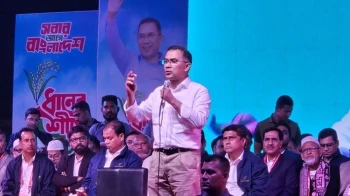 নির্বাচন নিয়ে ষড়যন্ত্র রুখে দেওয়ার ডাক দিয়ে নওগাঁয় তারেক রহমানের হুঙ্কার